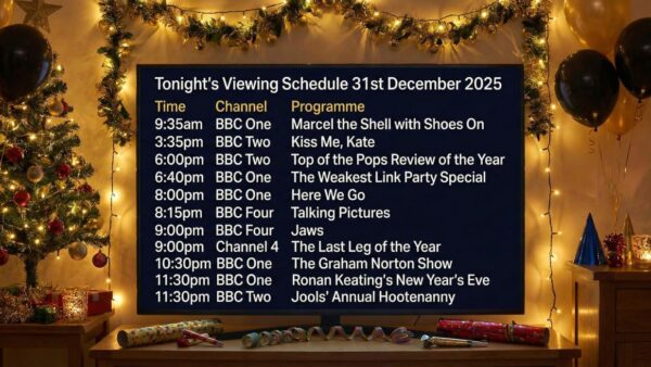 What's On TV Tonight: Wednesday 31st December 2025