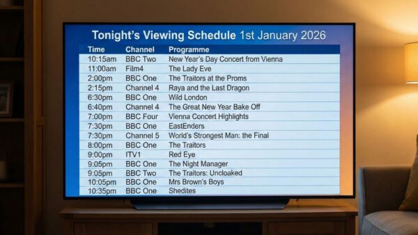 What’s On TV Tonight: Thursday 1st January 2026