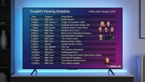 What's On TV Tonight: Friday 23rd January 2026