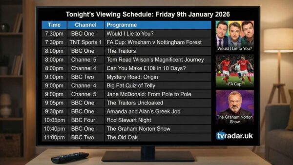 What's On TV Tonight: Friday 9th January 2026