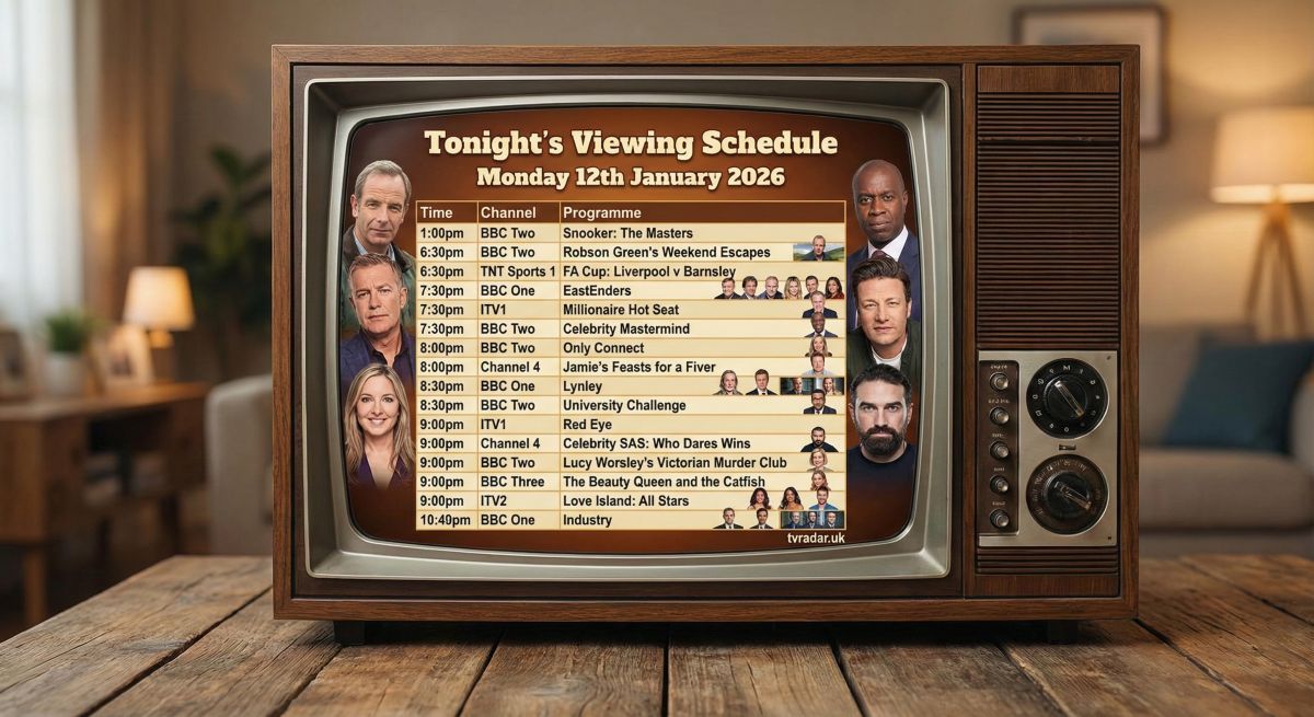 What's On TV Tonight: Monday 12th January 2026