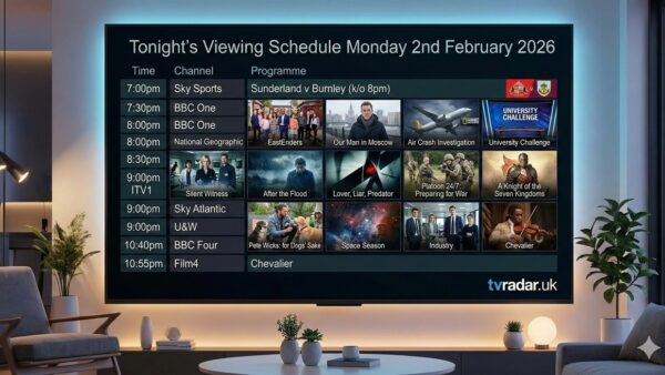 What's On TV Tonight Monday 2nd February 2026