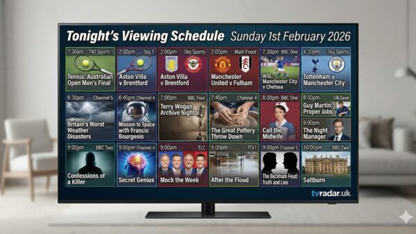 What's On TV Tonight Sunday 1st February 2026