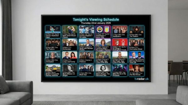 What's On TV Tonight Thursday 22nd January 2026