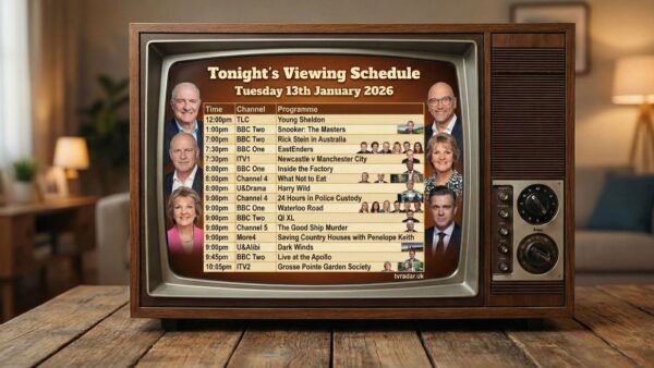 Whats On TV Tonight Tuesday 13th January 2026