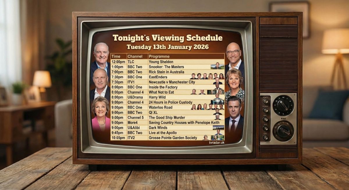 Whats On TV Tonight Tuesday 13th January 2026