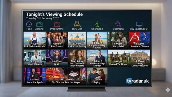What’s On TV Tonight Tuesday 3rd February 2026