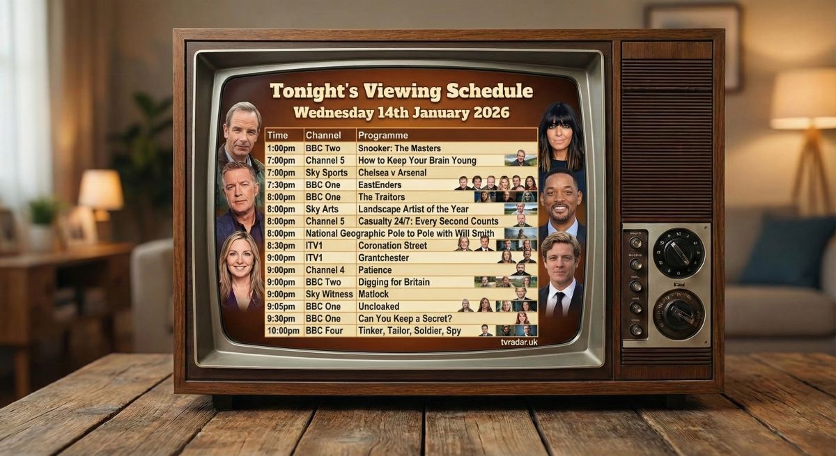 Whats On TV Tonight wednesday 14th January 2026