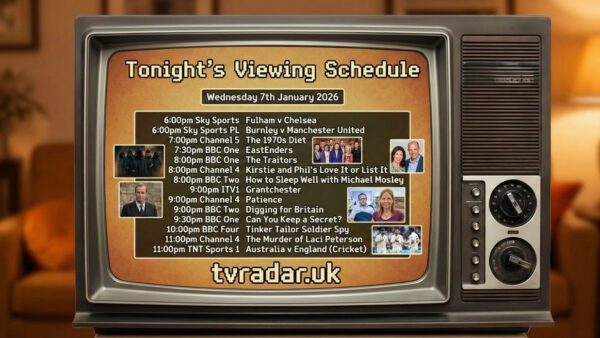 TV for tonight Wednesday 7th January 2026