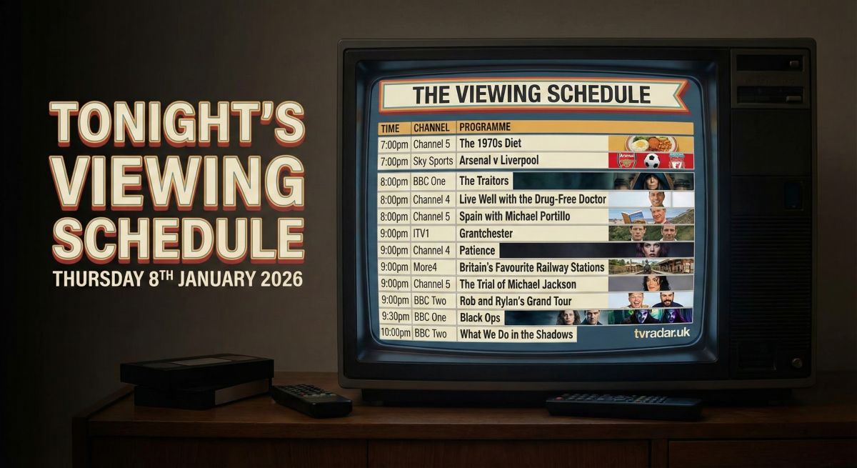 What’s On TV Tonight: Thursday 8th January 2026