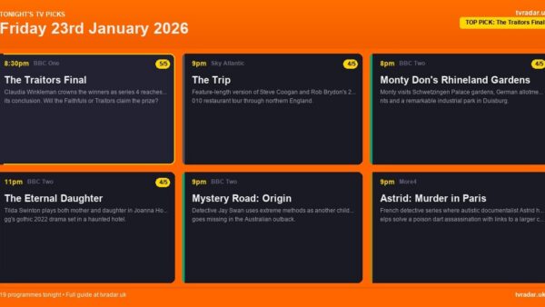 Whats On Tv Tonight Friday 23 January 2026