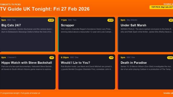 Whats On Tv Tonight Friday 27 February 2026