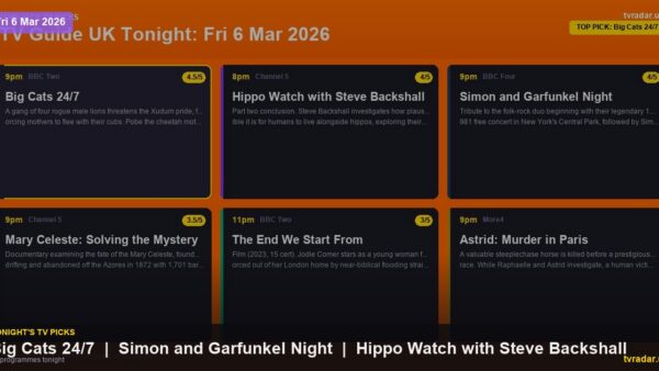 Whats On Tv Tonight Friday 6 March 2026