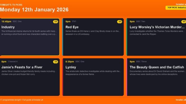 Whats On Tv Tonight Monday 12 January 2026