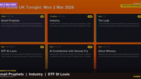 Whats On Tv Tonight Monday 2 March 2026