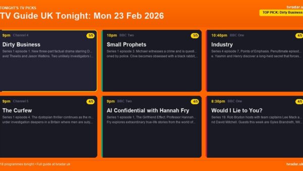 Whats On Tv Tonight Monday 23 February 2026