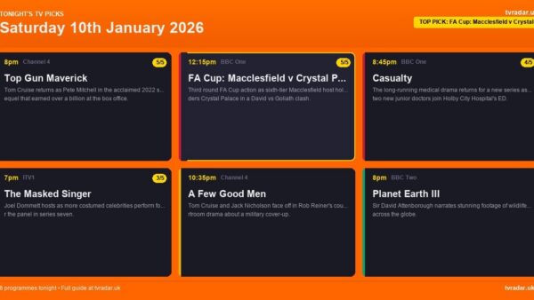Whats On Tv Tonight Saturday 10 January 2026