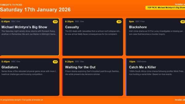 Whats On Tv Tonight Saturday 17 January 2026