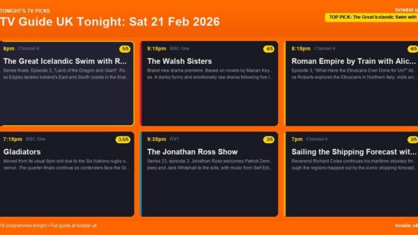 Whats On Tv Tonight Saturday 21 February 2026