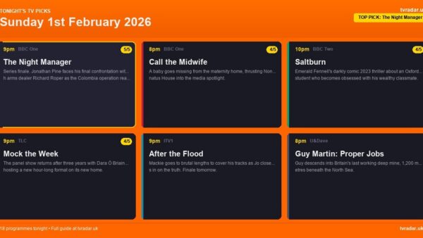 Whats On Tv Tonight Sunday 1 February 2026