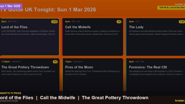 Whats On Tv Tonight Sunday 1 March 2026