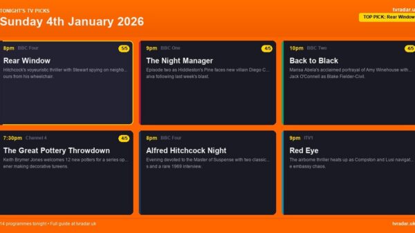 Whats On Tv Tonight Sunday 4 January 2026