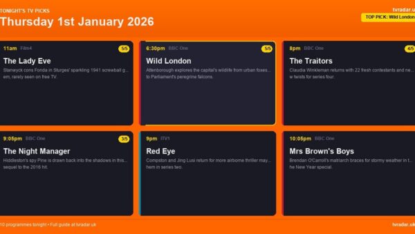 Whats On Tv Tonight Thursday 1 January 2026