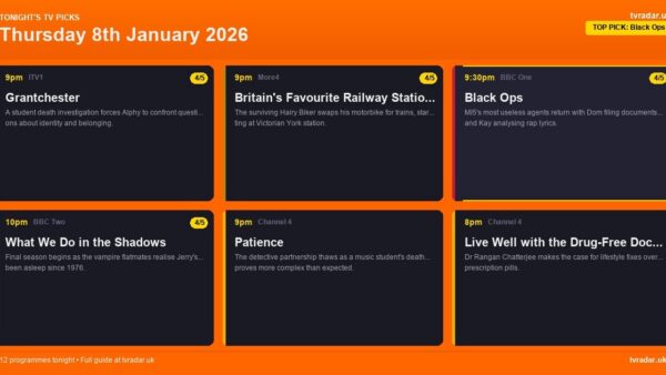 Whats On Tv Tonight Thursday 8 January 2026