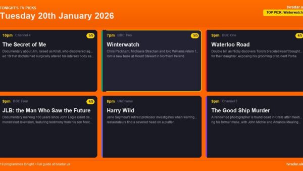 Whats On Tv Tonight Tuesday 20 January 2026