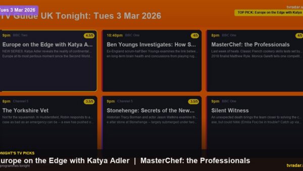 Whats On Tv Tonight Tuesday 3 March 2026