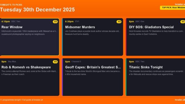 Whats On Tv Tonight Tuesday 30 December 2025