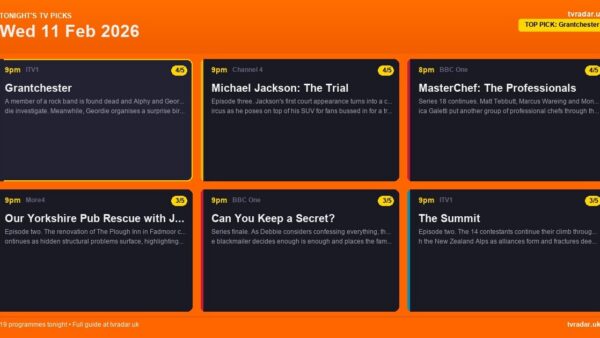 Whats On Tv Tonight Wednesday 11 February 2026