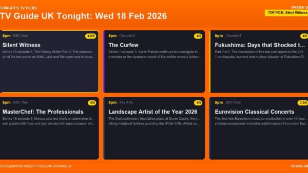 Whats On Tv Tonight Wednesday 18 February 2026