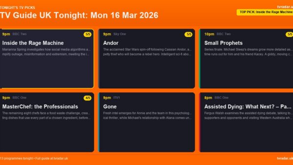 Whats On Tv Tonight Monday 16 March 2026