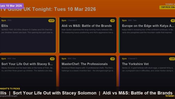 Whats On Tv Tonight Tuesday 10 March 2026