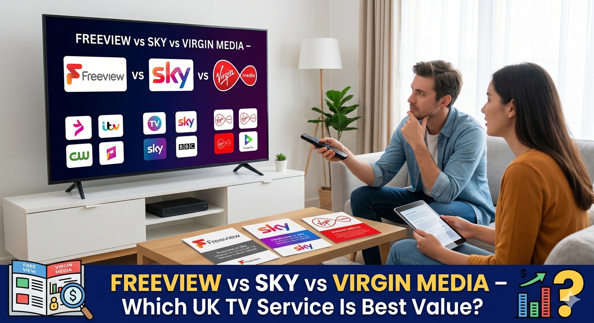 Freeview vs Sky vs Virgin Media 2026 – Which UK TV Service Is Best Value?