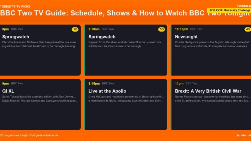 BBC Two TV Guide: Schedule, Shows & How to Watch BBC Two Tonight