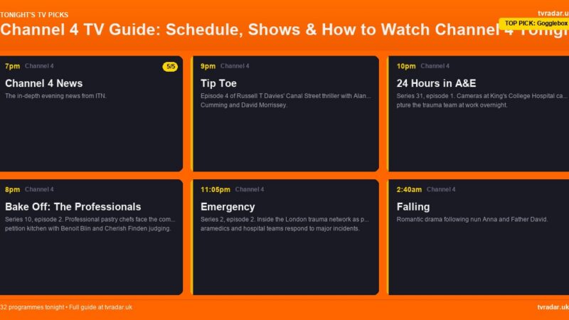 Channel 4 TV Guide: Schedule, Shows & How to Watch Channel 4 Tonight