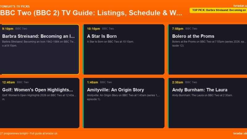 BBC Two (BBC 2) TV Guide: Listings, Schedule & What’s On BBC Two Tonight