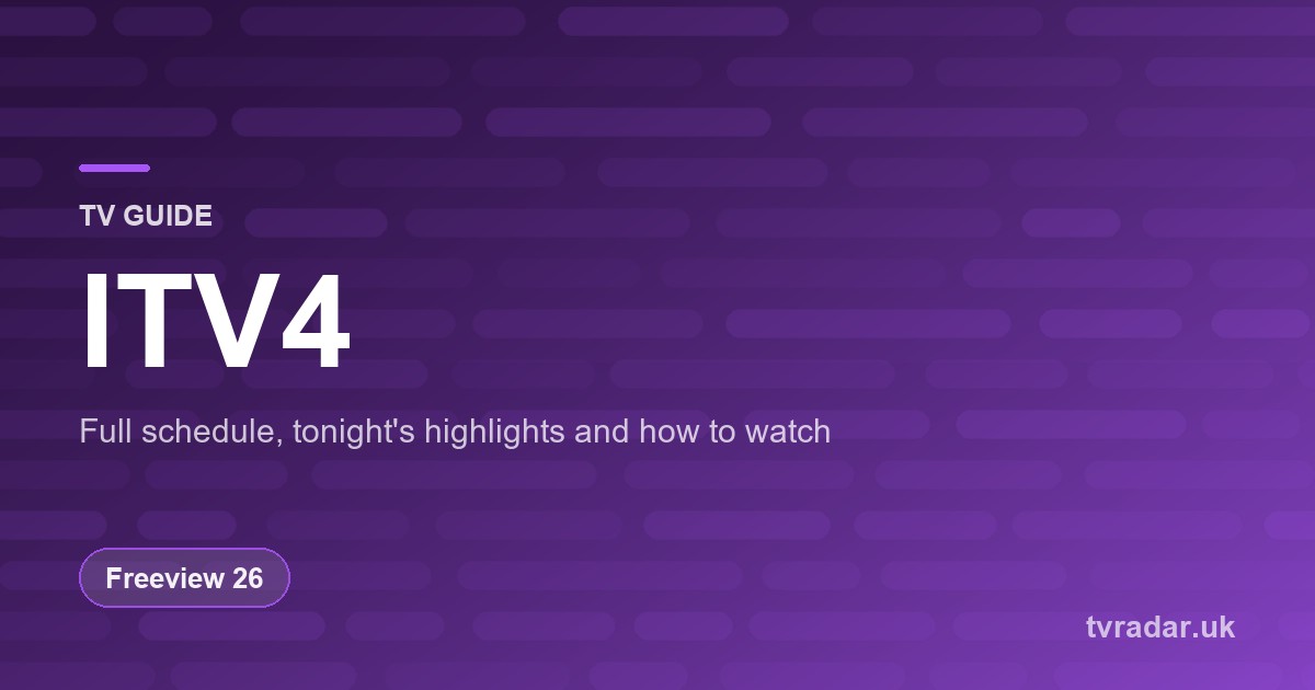 ITV4 TV Guide: Listings, Schedule & What’s On ITV4 Tonight